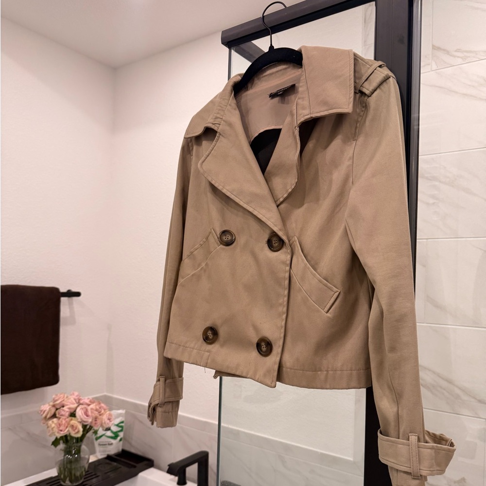 Cropped Trench Coat